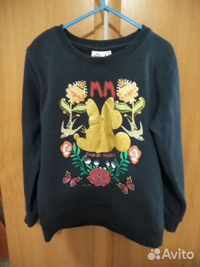 Кофта синяя для девочки 128 и платье 134