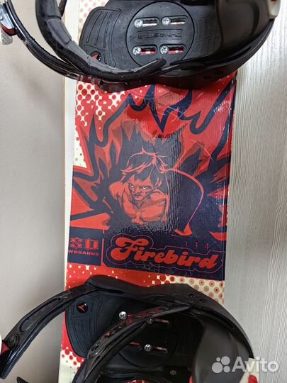 Сноуборд 134см 39р комплект