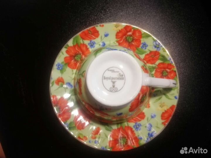 Чашка с блюдцем керамическая