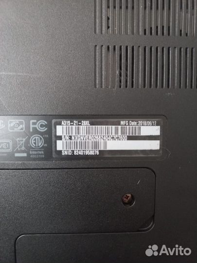 Ноутбук acer