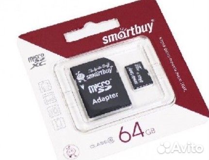 Карты памяти- 64 гб + SD адаптер