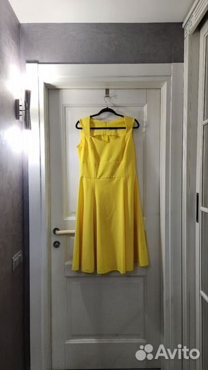 Платье летнее Colambetta 48 р. лимонно-желтый цвет