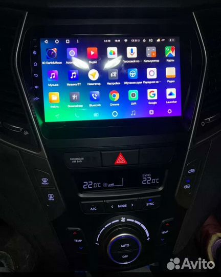 Магнитола Hyndai Santa fe 3 Android