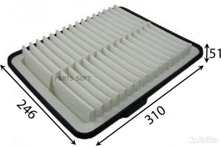 Azumi A52004 Фильтр воздушный hummer Hummer H3 gas