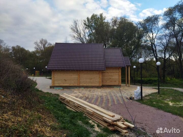 Дом из оцилиндрованного бревна от производителя