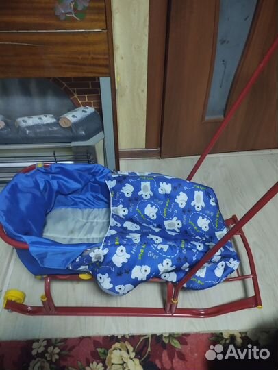 Детские санки с колесами