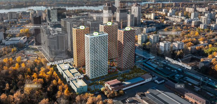 3-к. квартира, 87,7 м², 29/33 эт.