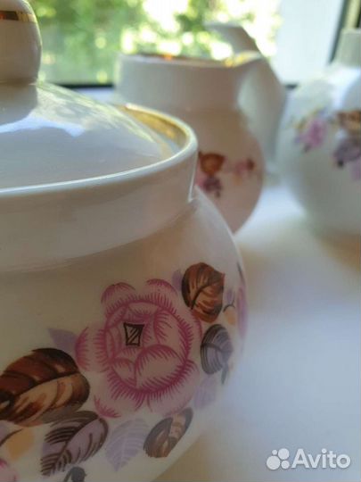 Чайный форфоровый сервиз СССР Дулево