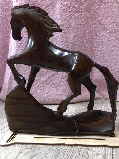 Статуэтка конь из дерева СССР