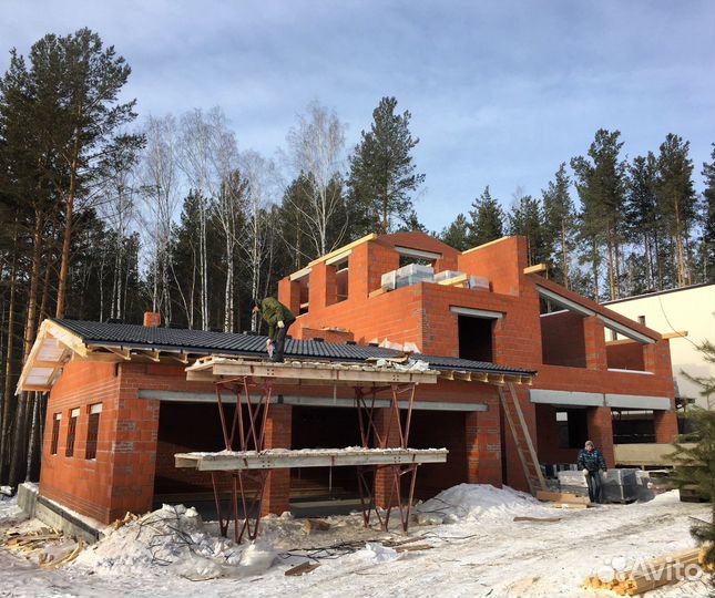 Бригада строителей Дома Кровля Фасад Фундамент