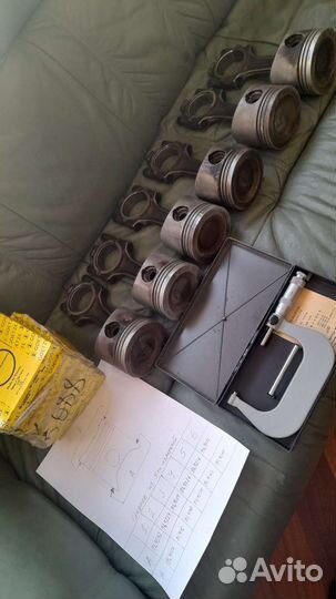 Поршни с шатунами BMW M30 turbo (M106 оригинал)