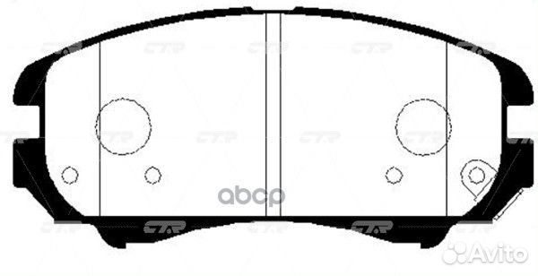 Ckkk-1 Колодки тормозные дисковые перед G