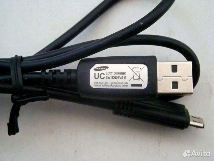 Кабель micro USB samsung ECC1DU0BBK