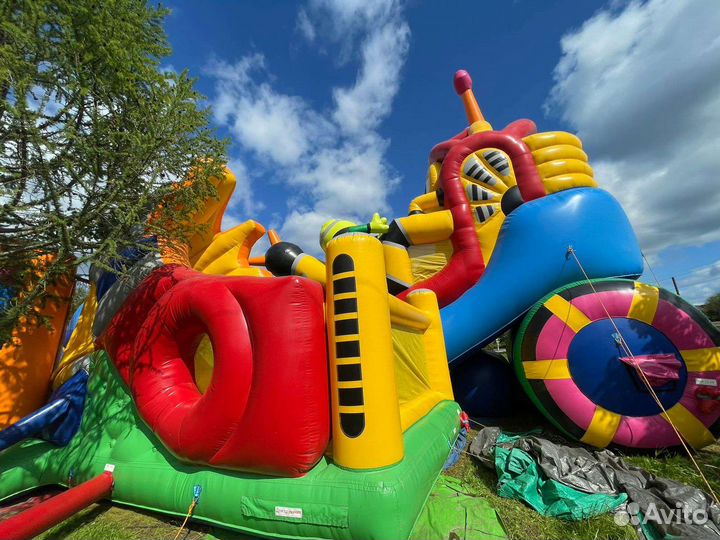 Детский надувной батут бу