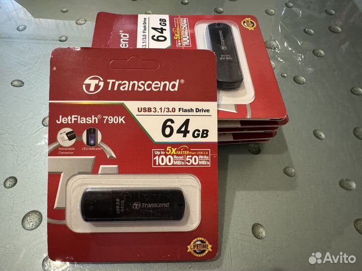 USB флешка Transcend 64Gb (новая)