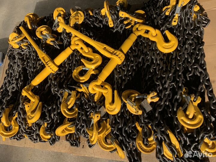 Крепежная цепь 6мм 3м крюк-крюк