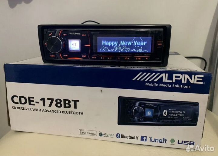 Магнитола Alpine CDE-178BT