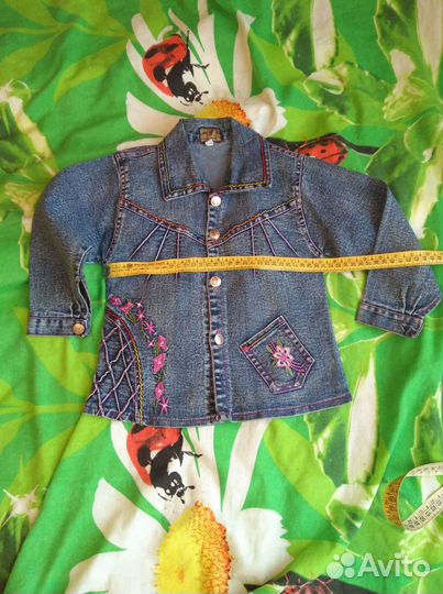 Рубашка джинсовая на девочку(цена за две штуки)