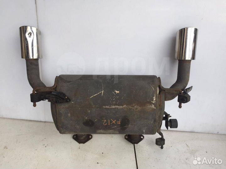 Выхлопная банка глушитель на Infiniti Fx/QX70 (бу)