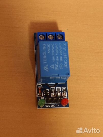 Релейный модуль с питанием 5 В для Arduino или др