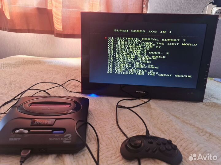 Игровая приставка sega super drive