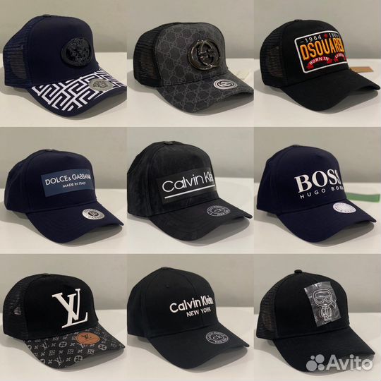 Бейсболка кепка разных брендов (premium)
