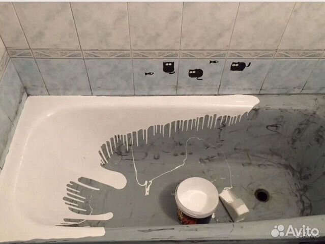 Акриловое восстановление эмали ванн. Срочный выезд
