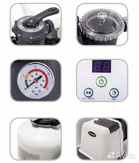 Песочный фильтр-хлорогенератор Intex 26676 6000л/ч