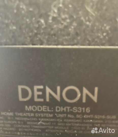 Домашний кинотеатр, колонка, саундбар denon