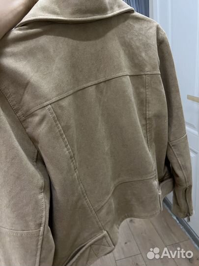 Замшевая куртка косуха HM