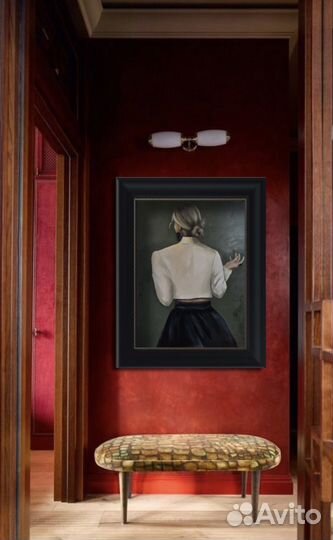 Уникальная картина маслом «Дама с обсидианом»