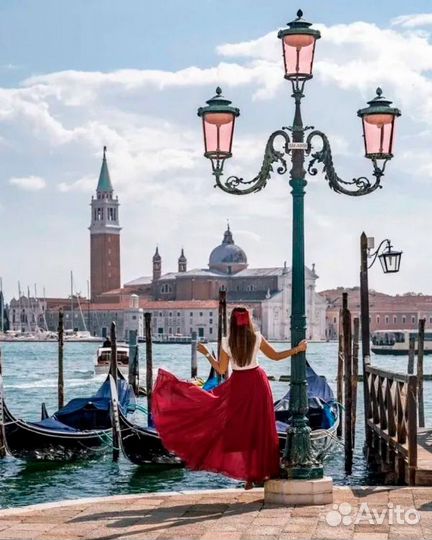 Картина по номерам 50х40 Девушка в Венеции