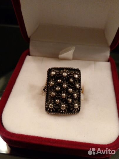 Винтажное серебряное кольцо 875