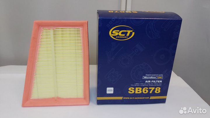 Фильтр воздушный двигателя SCT SB 678 renault