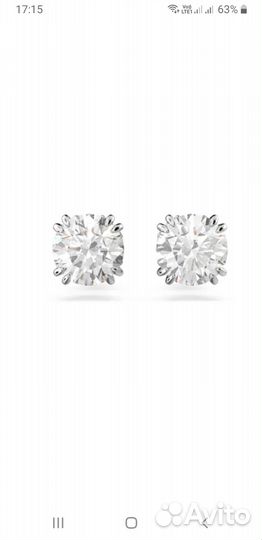 Серьги оригинал новые Swarovski