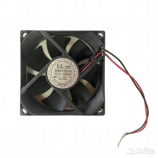 1 шт Вентилятор D80SH-12 80x80x25 мм 12 В 0.30 А