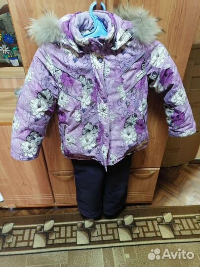 Зимний костюм для девочки 116-122