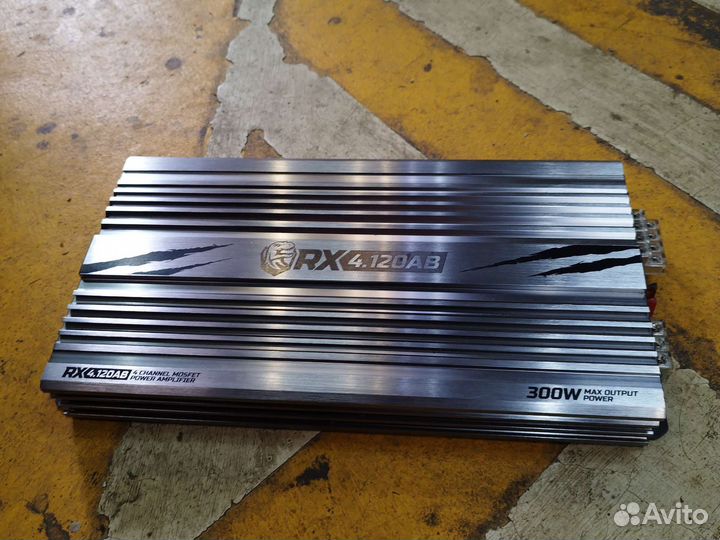 Автомобильный Усилитель 4х канальный rx4.120ab