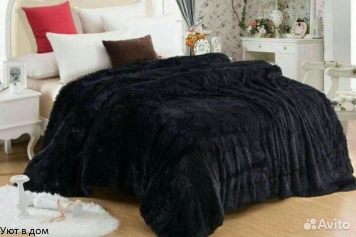 Плед с искусственным мехом