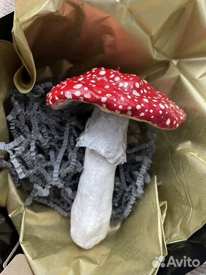 Ватная игрушка на ёлку