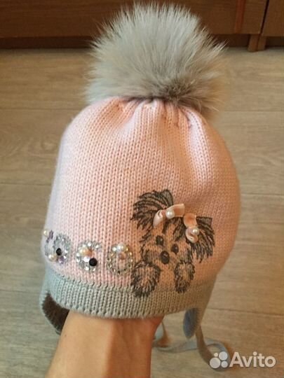 Шапка зимняя на девочку