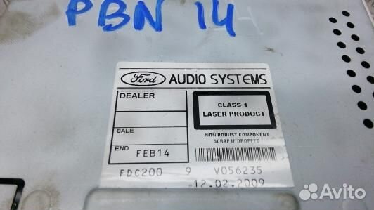 Магнитола ford galaxy 3 (PBN14I401)