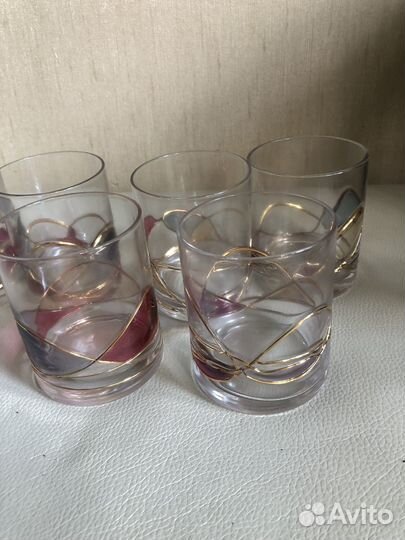 Стаканы из богемского стекла