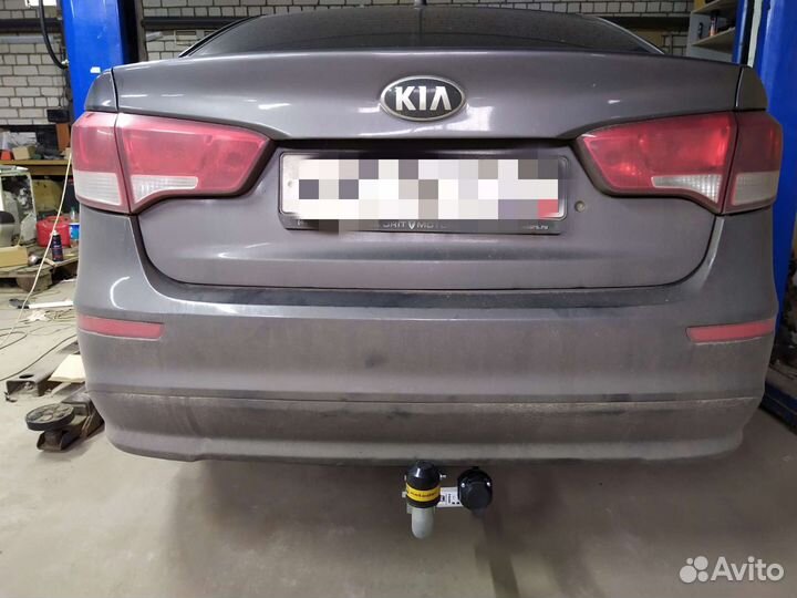 Фаркоп на Kia Rio 2011-2017 с оцинкованным шаром