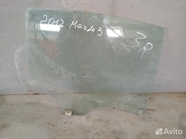 Стекло двери задней правой (седан) Mazda 3 (2009-2