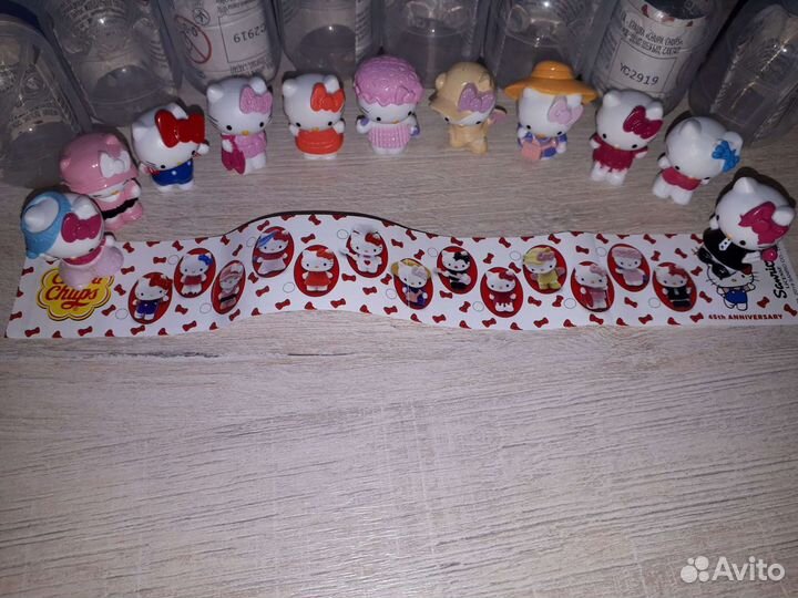 Фигурки хэлоу китти из шаров чупа чупс