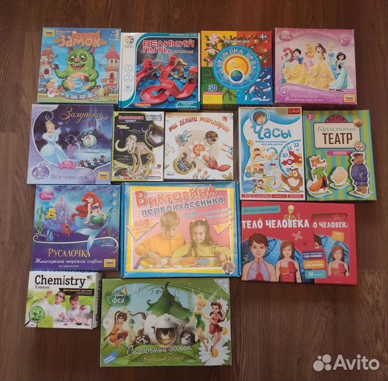 Настольные и развивающие игры для детей