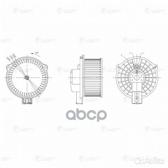 Э/вентилятор отоп. для а/м Mazda 6 (07) /CX-5