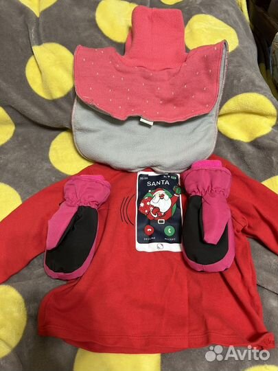 Зимние вещи для девочки 92