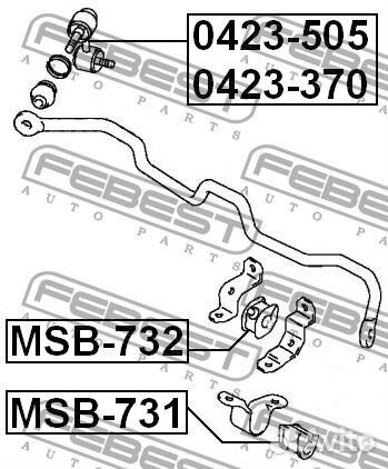 Тяга стабилизатора передняя правая